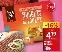 Lidl TOQUE DU CHEF Nuggets de poulet offre