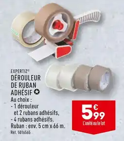 ALDI EXPERTIZ DÉROULEUR DE RUBAN ADHÉSIF offre