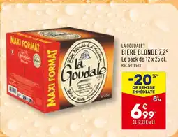 ALDI LA GOUDALE BIERE BLONDE 7,2° offre