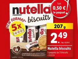 Lidl Nutella Nutella biscuits offre