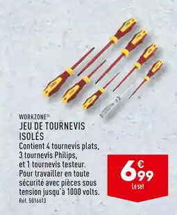 ALDI WORKZONE JEU DE TOURNEVIS ISOLÉS offre