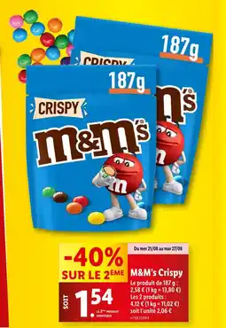 Lidl M&M'S M&M’s Crispy offre