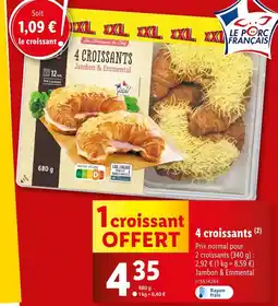 Lidl 4 Croissants offre