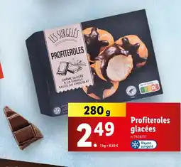 Lidl LES SURGELÉES Profiteroles glacées offre