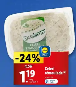 Lidl SALADINETTES Céleri rémoulade offre