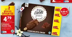 Lidl BON Gelati 8 bâtonnets chocolat crisp offre