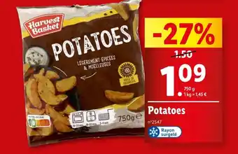 Lidl Harvest Basket POTATOES offre