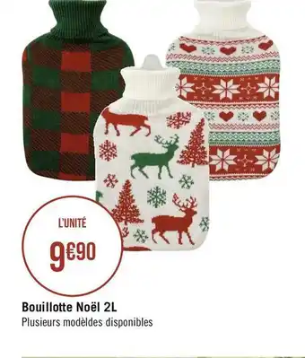 Géant Casino Bouillotte noël 2l offre