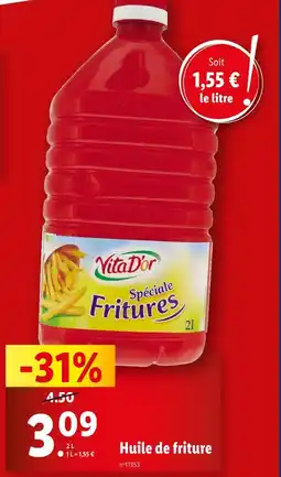 Lidl VITA D'OR Huile de friture offre