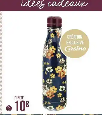 Géant Casino Casino gourde 50cl floral offre