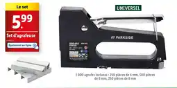 Lidl PARKSIDE Set d'agrafeuse offre