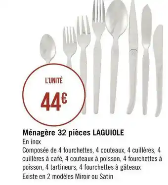 Laguiole ménagère 32 pièces laguiole