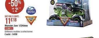 Géant Casino Spin master monster jam 1/24ème offre