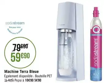 Géant Casino Sodastream machine terra bleue offre