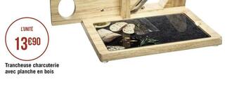 Géant Casino Trancheuse charcuterie avec planche en bois offre