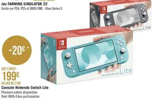 Console nintendo switch lite