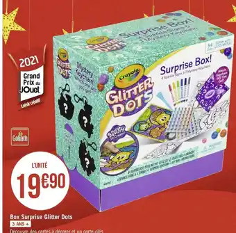 Géant Casino Box surprise glitter dots offre