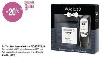 Monsieur d coffret gentleman in blue