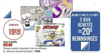 Jeux créatifs