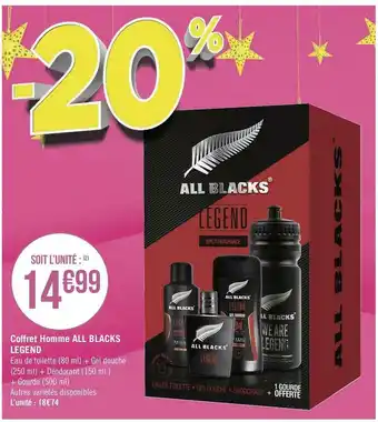 Géant Casino All blacks legend coffret homme offre