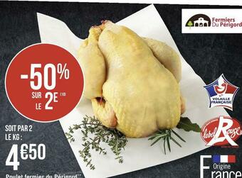Géant Casino Poulet fermier du périgord offre
