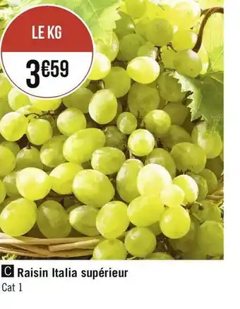 Raisin italia supérieur