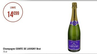 Géant Casino Comte de lavigny champagne brut offre