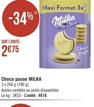 Milka choco pause