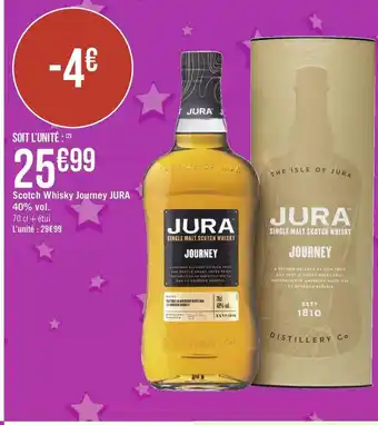 Géant Casino Jura scotch whisky journey 40% vol. offre