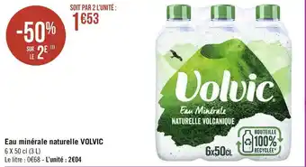 Géant Casino Volvic eau minérale naturelle offre