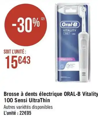 Géant Casino Oral-b brosse à dents électrique vitality 100 sensi ultrathin offre