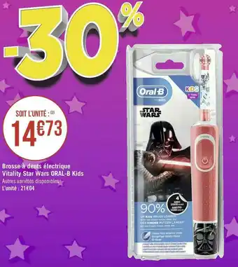 Géant Casino Oral-b brosse à dents électrique vitality star wars kids offre