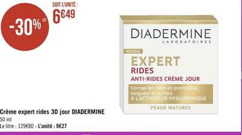 Géant Casino Diadermine crème expert rides 3d jour offre