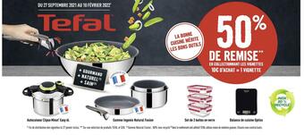 Géant Casino Tefal bon plan sur les outils de cuisine de la marque tefal offre