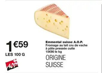Monoprix Emmental Suisse A.O.P. offre
