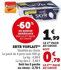 U Express YOPLAIT SKYR offre