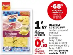 U Express LUSTUCRU RAVIOLI offre