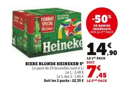 U Express HEINEKEN BIERE BLONDE 5° offre