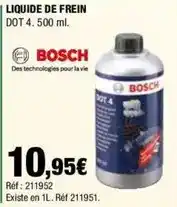 Autobacs Bosch - liquide de frein offre