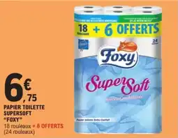 E.Leclerc PAPIER TOILETTE SUPERSOFT "FOXY" offre