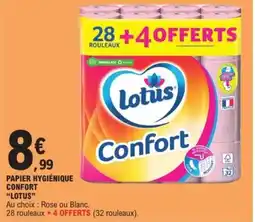 E.Leclerc PAPIER HYGIÉNIQUE CONFORT "LOTUS" offre