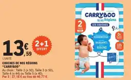E.Leclerc COUCHES DE NOS RÉGIONS "CARRYBOO" offre