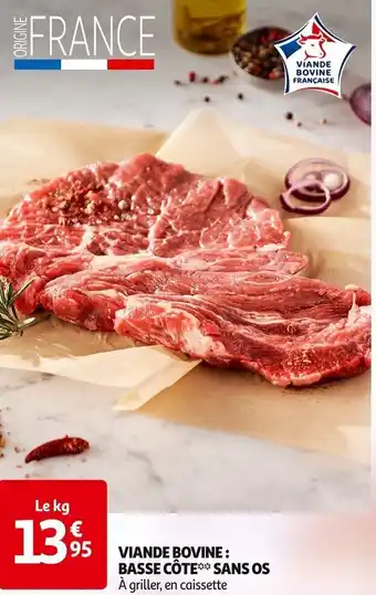 Auchan VIANDE BOVINE: BASSE CÔTE offre