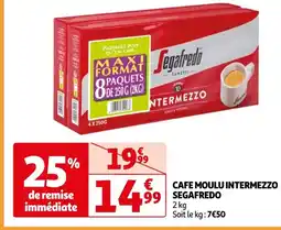 Auchan CAFE MOULU INTERMEZZO SEGAFREDO 2 kg offre