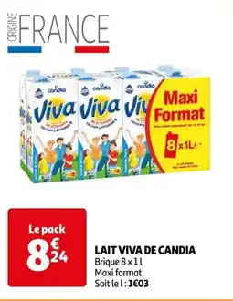 Auchan LAIT VIVA DE CANDIA offre