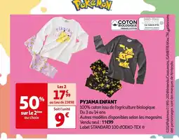Auchan PYJAMA ENFANT offre