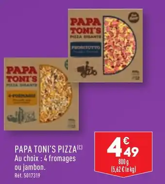 ALDI PAPA TONI'S PIZZA offre