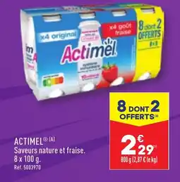 ALDI ACTIMEL offre