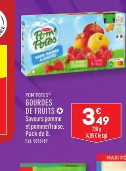 ALDI POM'POTES® GOURDES DE FRUITS offre