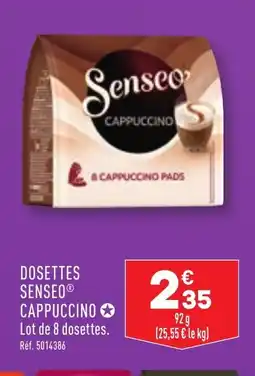 ALDI DOSETTES SENSEO® CAPPUCCINO offre